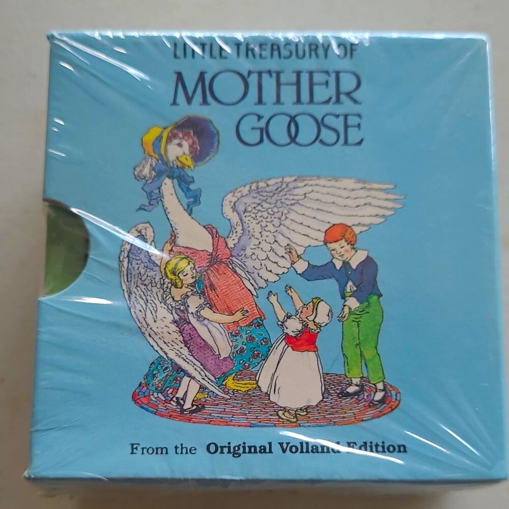 Derrydale Books Little Treasury of Mother Goose 6-Book Board Set Illus 1984 NIB